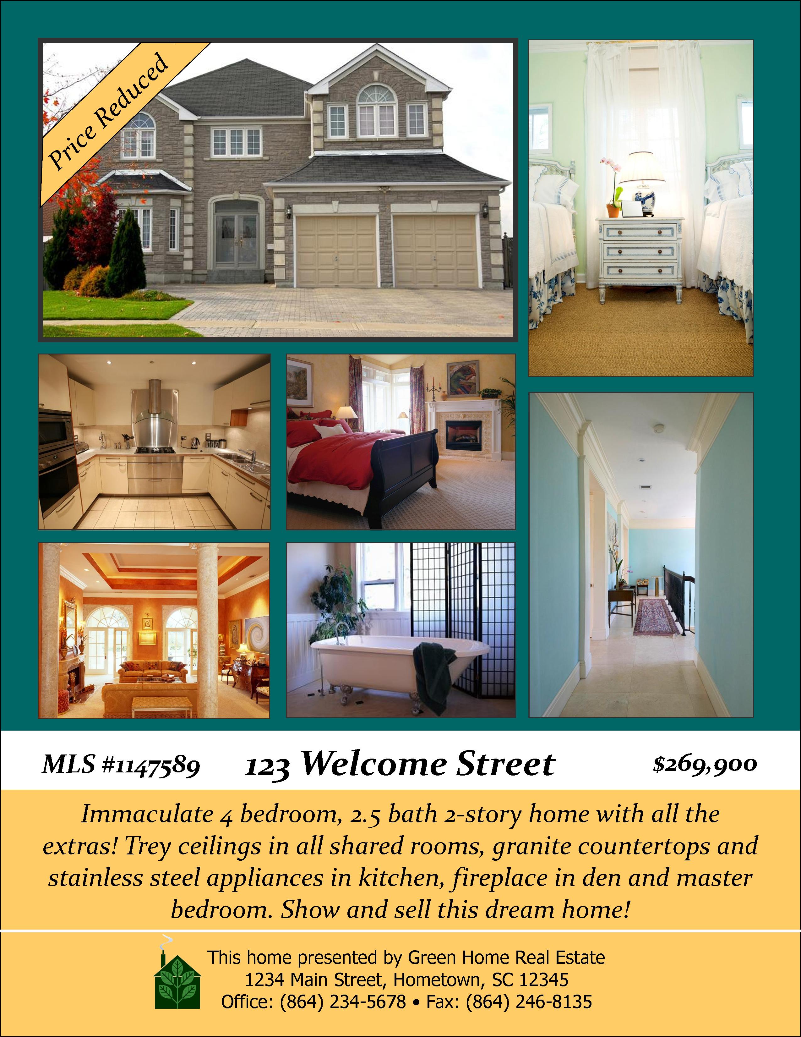 Open House Designs  Real Estate Flyers, Booklets 